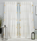 Exclusive Home Curtains EH8464-03-2-84H Demi Light Filtering Hidden Tab Top Curtain Panel Pair, 54x84, Yellow