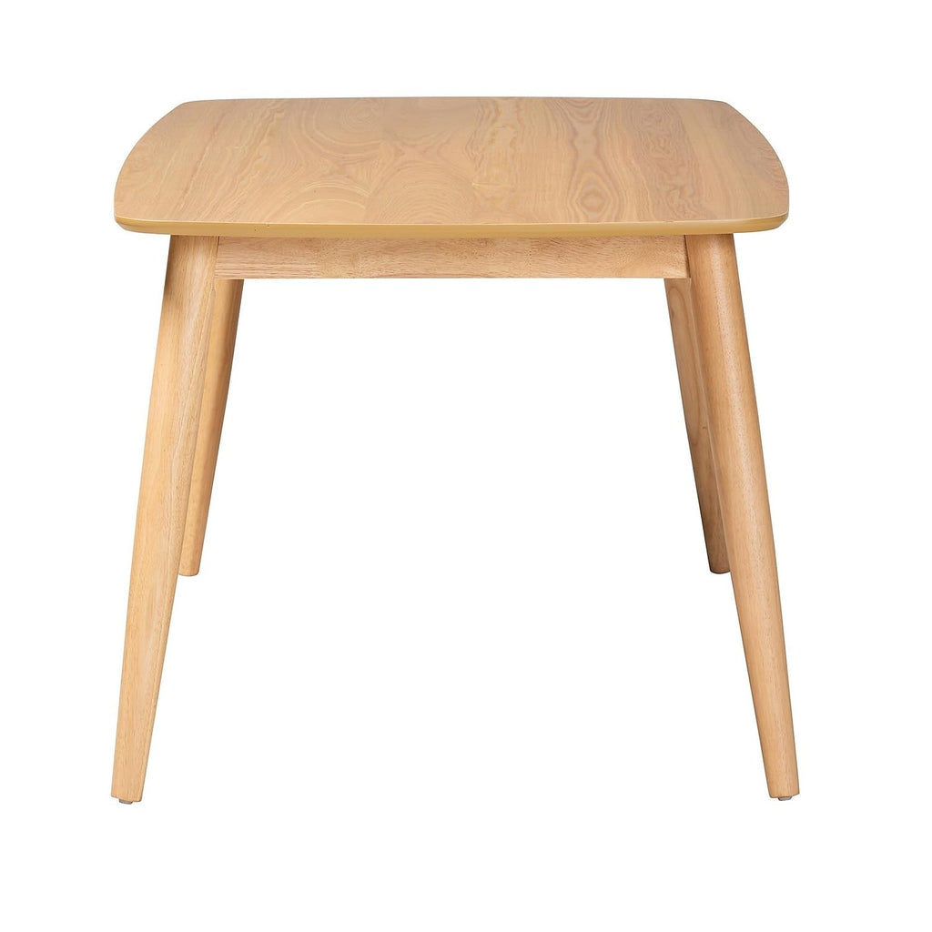 Baxton Studio Flora Wooden Dining Table, 35.4-inch D x 59.1-inch W, Natural Oak (234-13283-HIT)