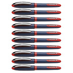 Rediform PSY183002-10 0.6 mm Schneider One Business Rollerball Pen44; Red - Pack of 10