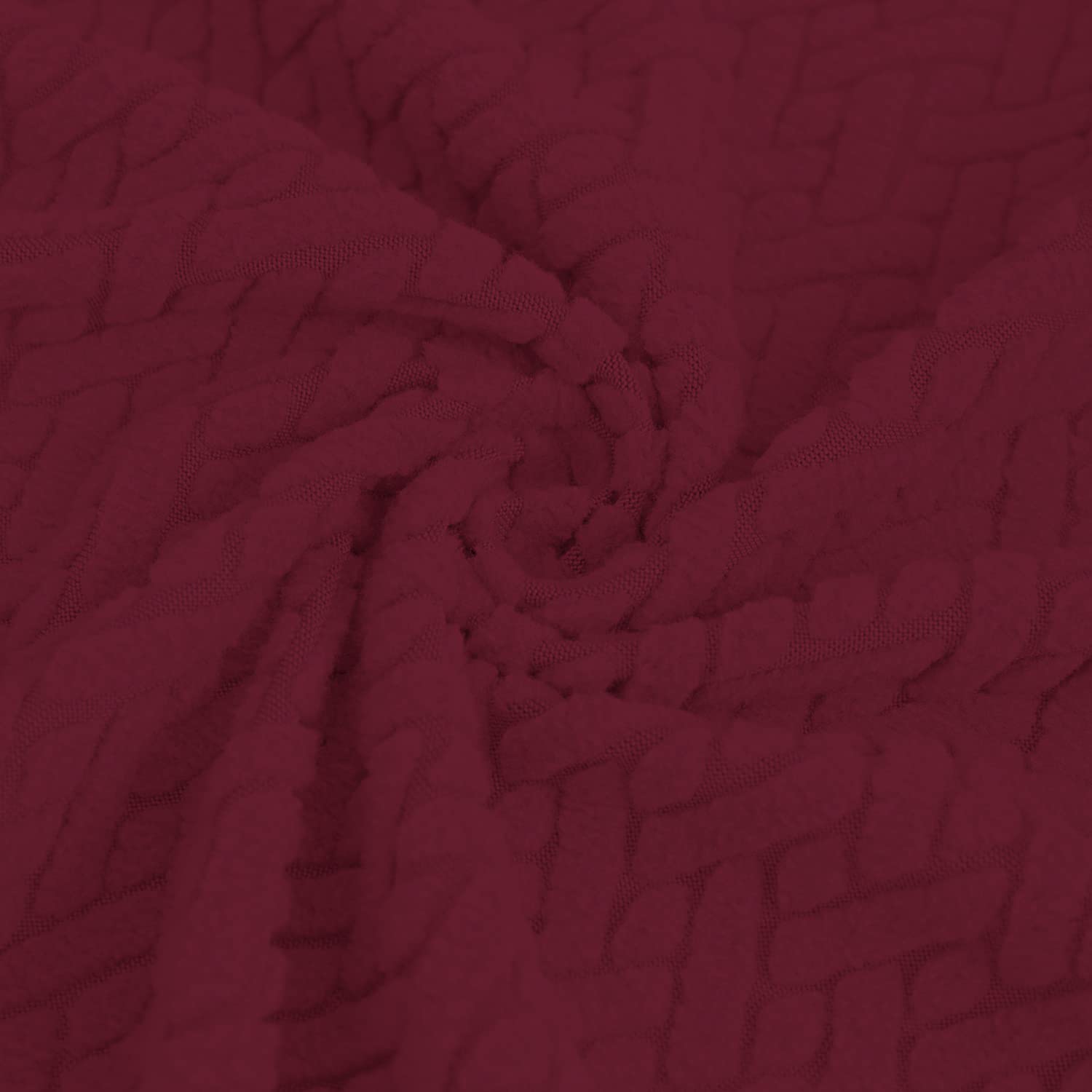 Easy-Going Stretch Jacquard Loveseat Couch Cover, 1-Piece Soft Sofa Cover, Sofa Slipcover With Anti-Slip Foams, Washable Furniture Protector For Kids, Pets (Loveseat, Burgundy)