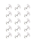 Sowaka 15 Pcs Twist Pins Upholstery Clear Heads Slip Cover Fasteners Headliner Pins For Sofa Car Van Home Furniture Hold Bed Ski