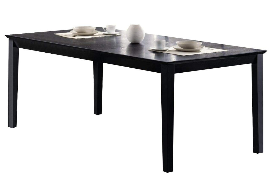 Coaster Home Furnishings Louise Rectangular Dining Table With 18-Inch Leaf Black (101561)