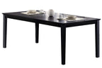 Coaster Home Furnishings Louise Rectangular Dining Table With 18-Inch Leaf Black (101561)