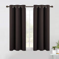 Nicetown Living Room Blackout Draperies Curtains, Energy Smart Thermal Insulated Solid Grommet Blackout Curtains/Drapes Window P