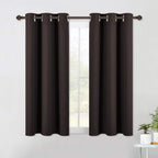 Nicetown Living Room Blackout Draperies Curtains, Energy Smart Thermal Insulated Solid Grommet Blackout Curtains/Drapes Window P