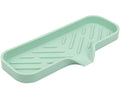 YASMEN Silicone Bathroom Soap Dishes, Sink Sponge Holder for Kitchen, Rubber Soap Dish with Drain, Shower Soap Sponge Tray, Sink