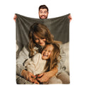 Custom Blanket For Mother Birthday Gifts, Personalized Mom Photo Blanket As Best Mom Dad Ever Birthday Blankets Gifts From Daugh