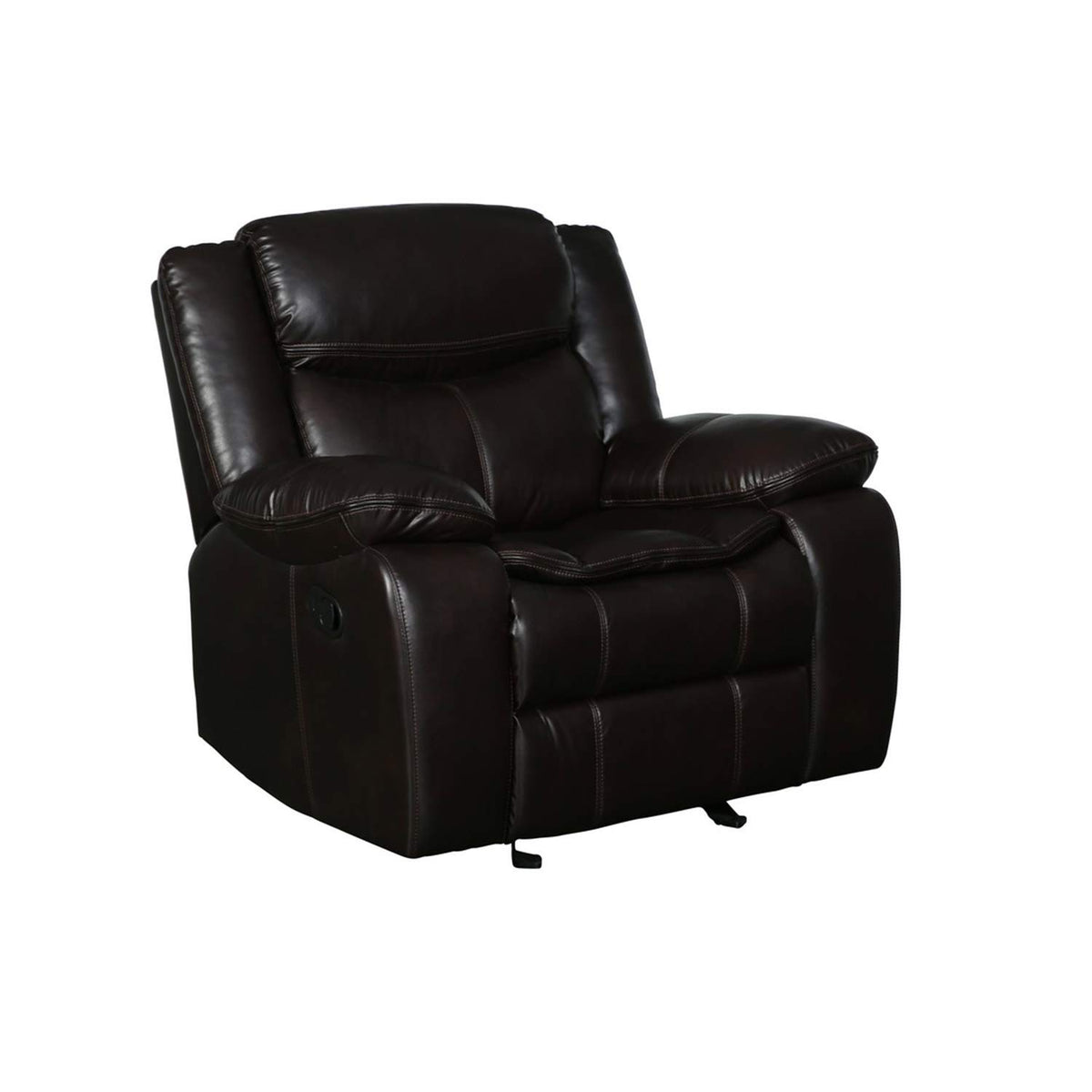 HomeRoots 42&quot; Brown Reclining Chair