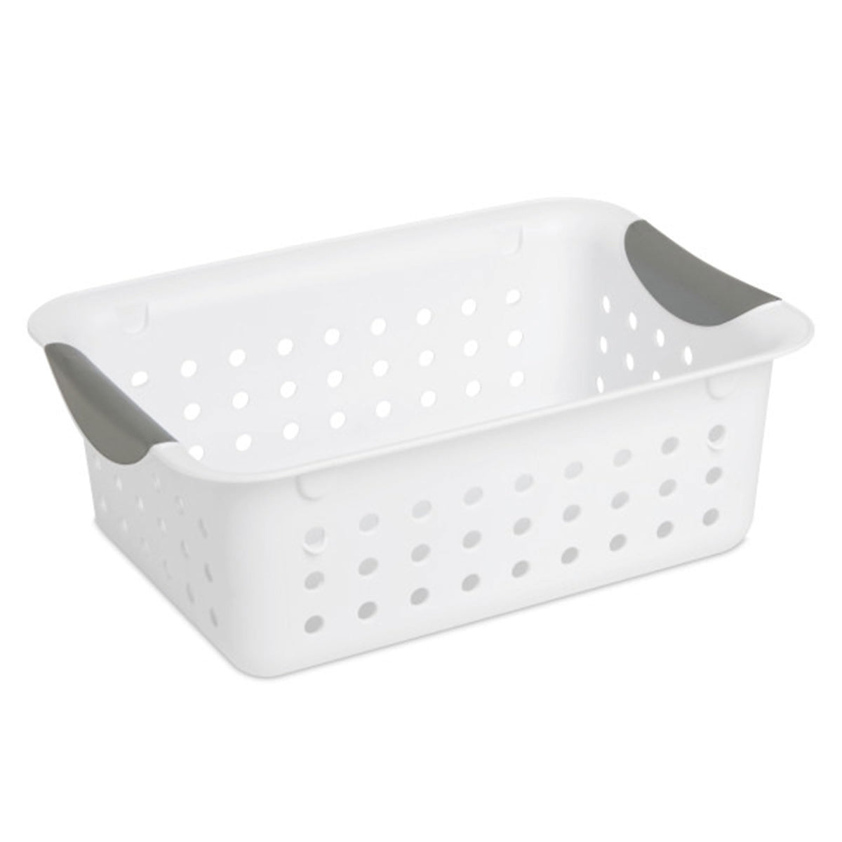 Sterilite Small Ultra Basket, Storage Bin to Organize Closets, Cabinets, Pantry, Shelving and Countertop Space, White, 24-Pack