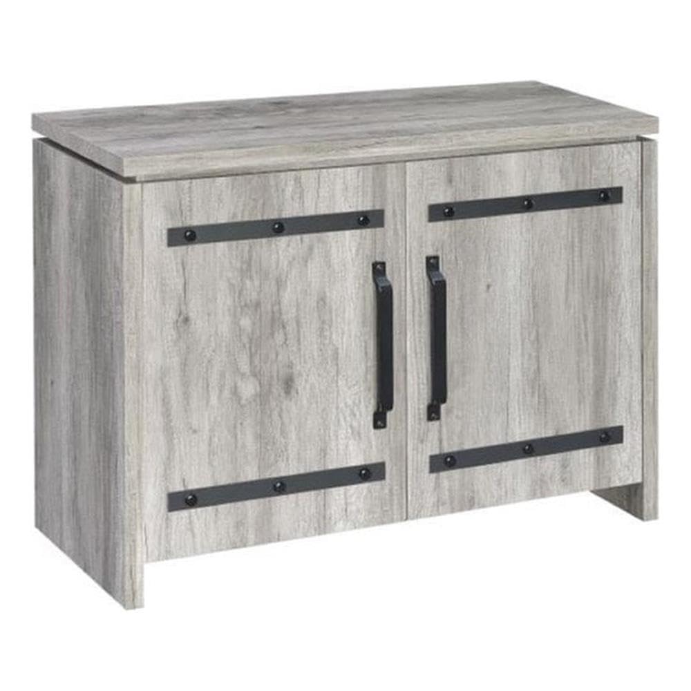 2-door Accent Cabinet Grey Driftwood