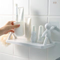 EMVORA Plastic SelfAdhesive Floating Wall Shelf, Versatile Wall Stand, Perfect Shelf for Living Room Decor, Ideal for Kitchen, 
