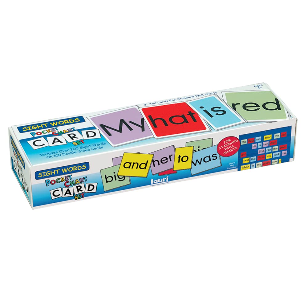 Playmonster Lauri Pocket Chart Cards - Sight Words,Medium