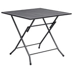 vidaXL Patio Dining Set 5 Piece, Outdoor Dining Set for Garden, Table and Chair for Balcony Dinner, Dining Table, Industrial Style, Steel Anthracite