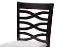 Baxton Studio Lanier Modern and Contemporary Gray Fabric Upholstered Espresso Brown Finished 5-Piece Wood Pub Set
