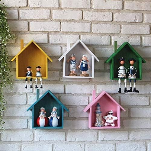 Woodsy Wall Hanging Shelves/Wooden Wall Shelves/Rack And Shelf/Display Shelf Hut Shape Multi