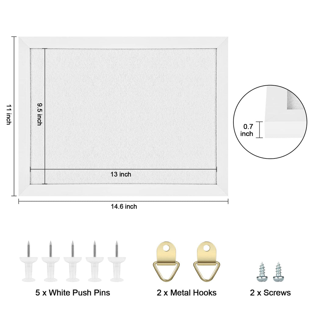 Toraso Cork Board Bulletin Board, Cork Boards For Walls With Pins, Eye Bolts, Gaskets, Screws, Pin Board For Office, School And