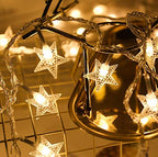 8 Corner Bed Canopy With 100 Led Star String Lights Battery Operated, Bed Netting Unique Style 4 Door Square Canopy Bed Curtains