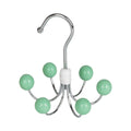 Calandis Tie Rack Space Saving Hooks Sturdy Belt Hanger For Tank Tops Ties Bags Light Green | Home & Garden | Household Supplies