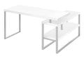 Monarch Specialties I 7585 Computer Desk, Home Office, Corner, Left, Right Set-up, Storage Shelves, 60 L, L Shape, Work, Laptop,