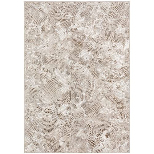 Rhodes Rr5 Taupe Transitional Rug Rectangle 5' 1&quot; X 7 ' 5&quot;