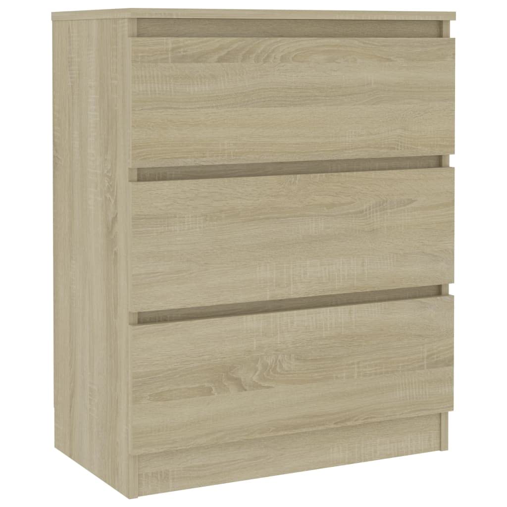 vidaXL Sideboard Sonoma Oak 23.6&quot;x13.8&quot;x29.9&quot; Chipboard