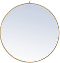 Living District Elegant Decor MR4065BR Eternity Mirror, Brass