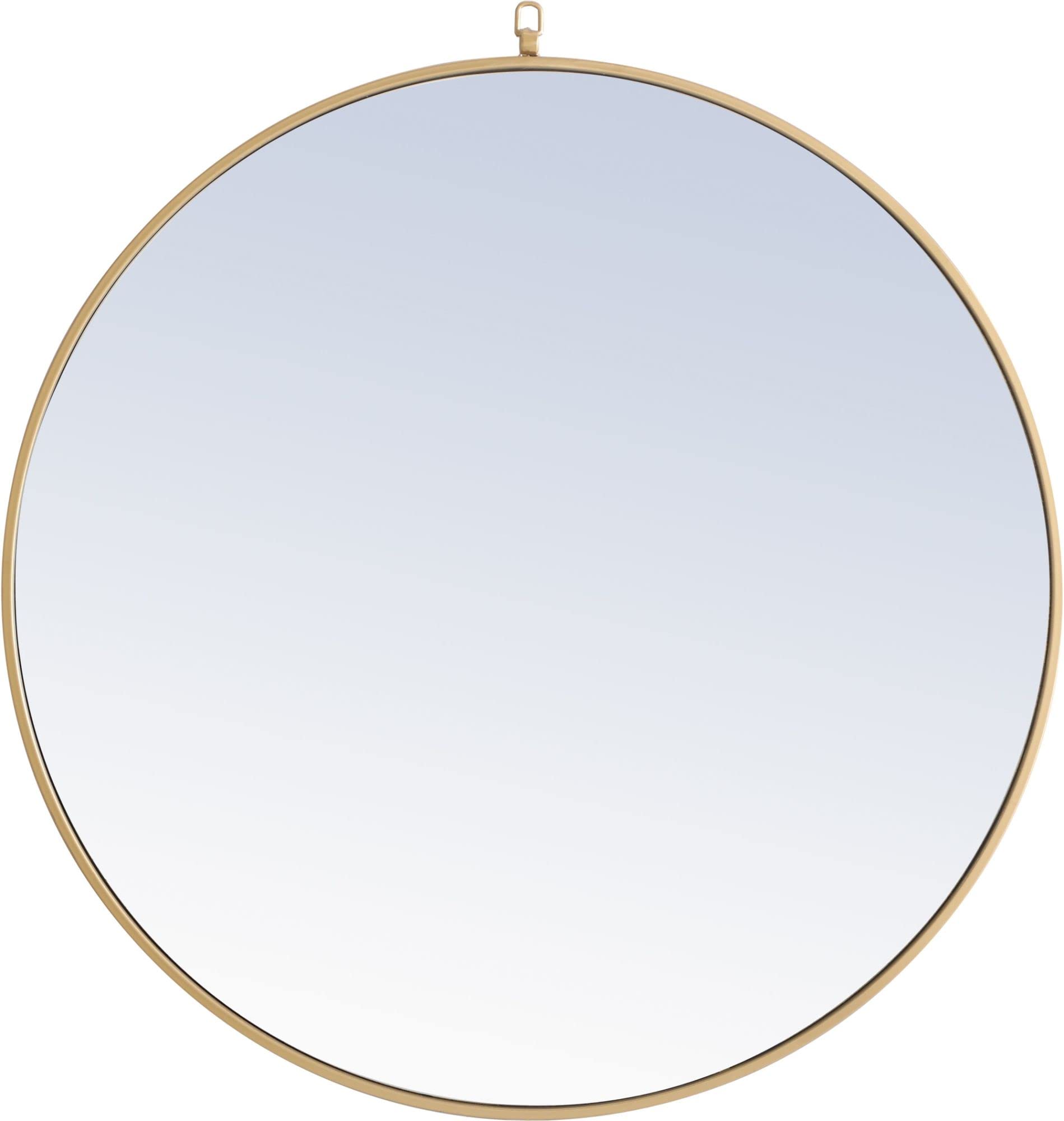 Living District Elegant Decor MR4065BR Eternity Mirror, Brass