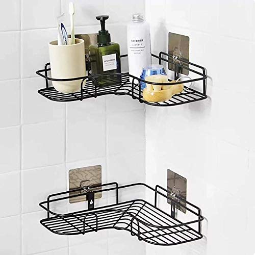 Vruta riangular Iron Rack Wall Mounted Bathroom Corner/Bath Shower/Kitchen Storage Basket Organizer