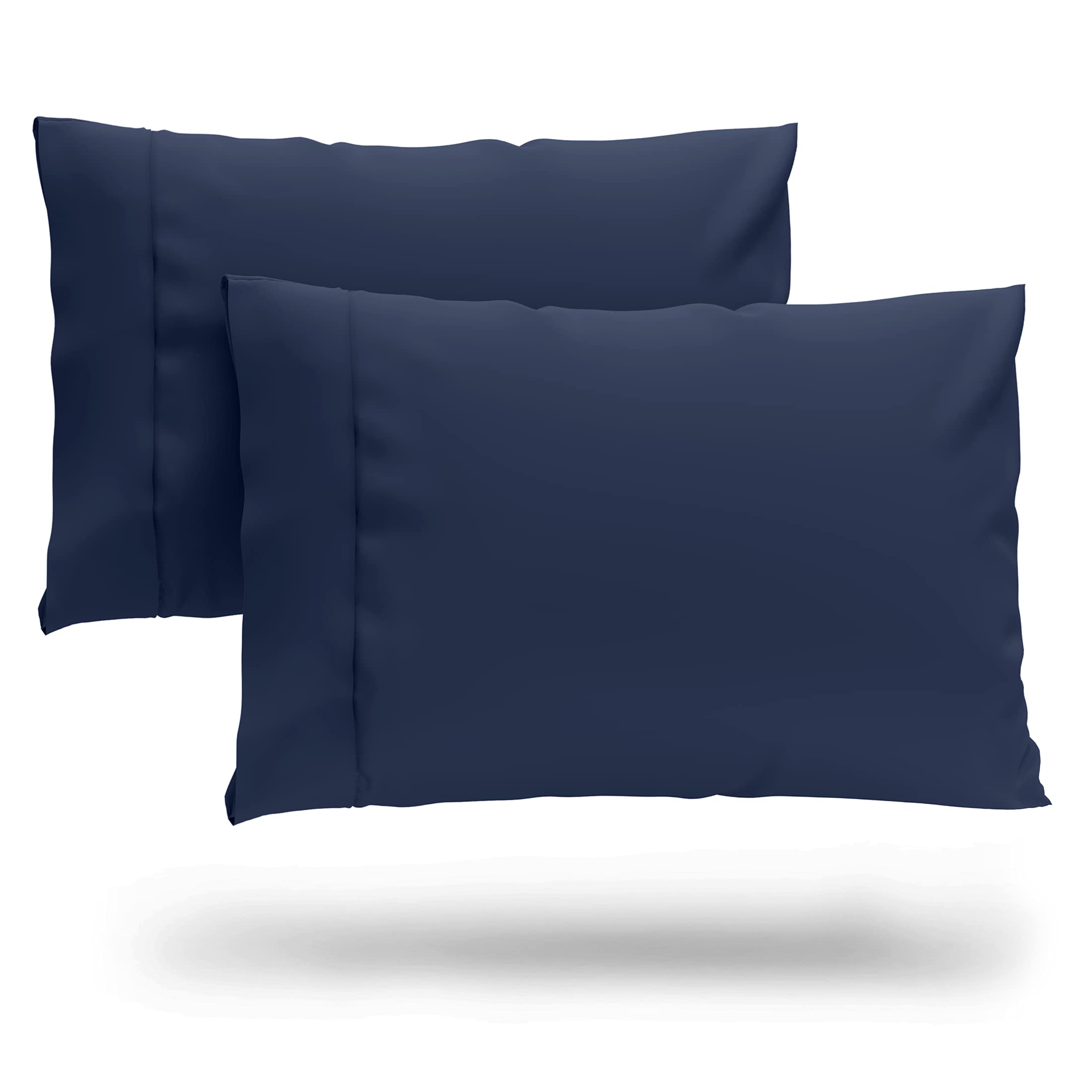 Cosy House Collection Premium Rayon Derived From Bamboo Pillowcase Set Of 2 - Ultra Soft, Cooling & Breathable Bedding (King, Na
