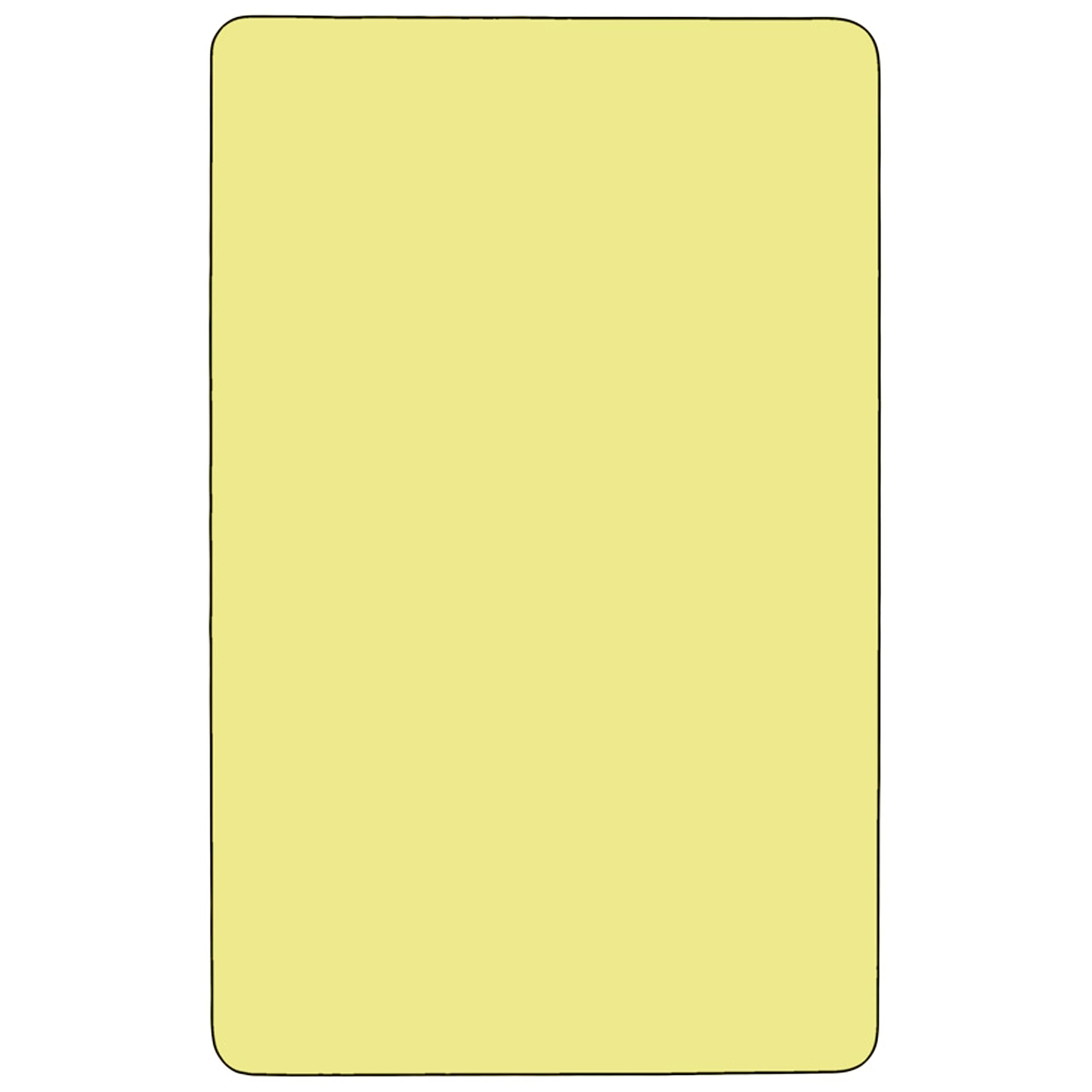 Flash Furniture 36x72 Yellow Activity table, 72&quot; D x 36&quot; W x 25.13&quot; H