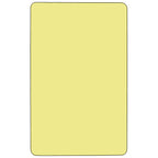 Flash Furniture 36x72 Yellow Activity table, 72" D x 36" W x 25.13" H