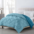TundwalS Microfiber Reversible Solid Extra Comfort & Soft Comforter||Blanket Single Bed 200 Gsm Sky Blue  Teal1 (Piece)