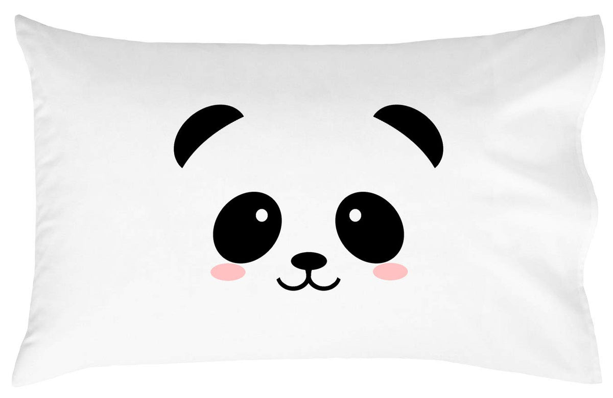 Oh, Susannah Panda Face Pillowcase - Fun Toddler Pillow Case (1 20X30 Inch Standard Size Pillowcase) Kids Room Decor