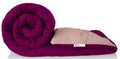 Casa Copenhagen Soft Microfibre Reversible Comforter Double Bed Plum Purple And Moody Mauve
