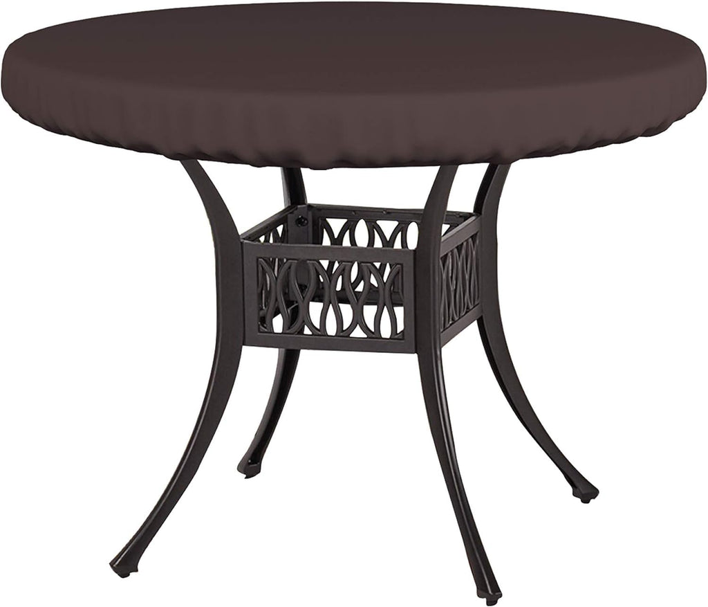 Covers & All Round Table Top Cover, 12 Oz Waterproof Uv & Weather Resistant Patio Table Cover, Outdoor Table Cover For Patio Outdoor Furniture & Coffee Table (60' Dia X 4' H Inches, Coffee)