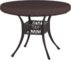 Covers & All Round Table Top Cover, 12 Oz Waterproof Uv & Weather Resistant Patio Table Cover, Outdoor Table Cover For Patio Outdoor Furniture & Coffee Table (60' Dia X 4' H Inches, Coffee)