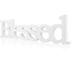 Blessed Letter Table Sign Blessed Standing Letter Table Sign Rustic Wooden Home Signs Decor for Wedding Graduation Party Baby Sh