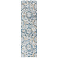 Rizzy Home Alora Decor Lavish 2'7"X8' Medallion Beige/Gray/Rust/Blue Power-Loomed Area Rug