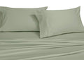 Royal Hotel Bedding Solid Sage 250-Thread-Count 4Pc King Bed Sheet Set 100-Percent Cotton, Superior Percale Weave, Crispy Soft,