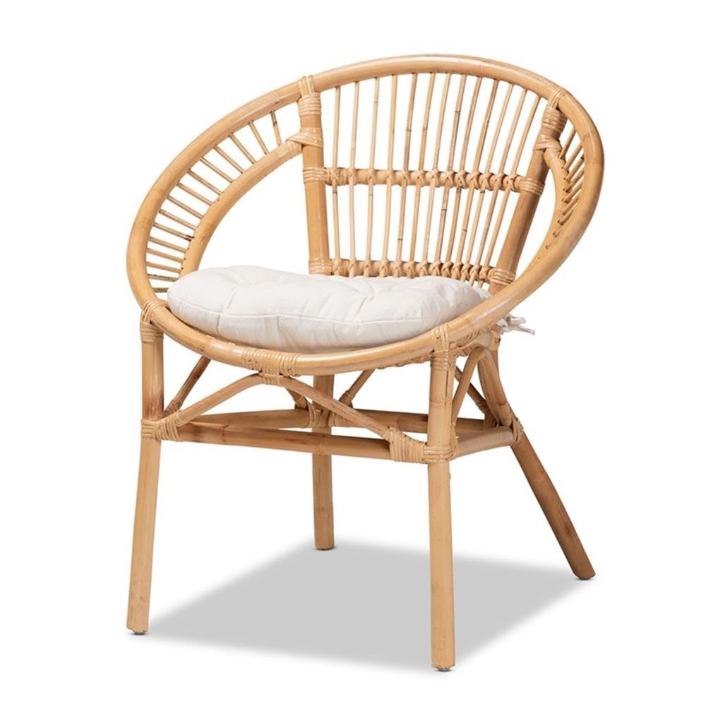 Baxton Studio Athena Rattan Dining Chair - Thumbnail 3
