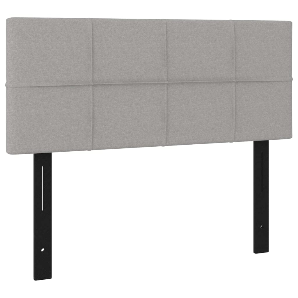 vidaXL Headboard Light Gray 39.4"x2"x30.7"/34.6" Fabric