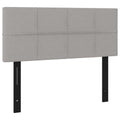 vidaXL Headboard Light Gray 39.4"x2"x30.7"/34.6" Fabric
