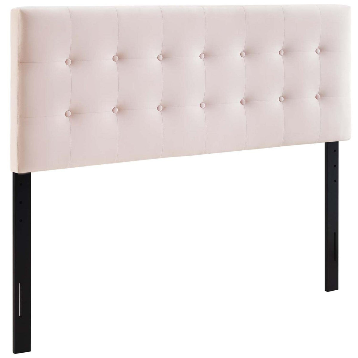 Modway Emily King Biscuit Tufted Performance Velvet Headboard, Pink