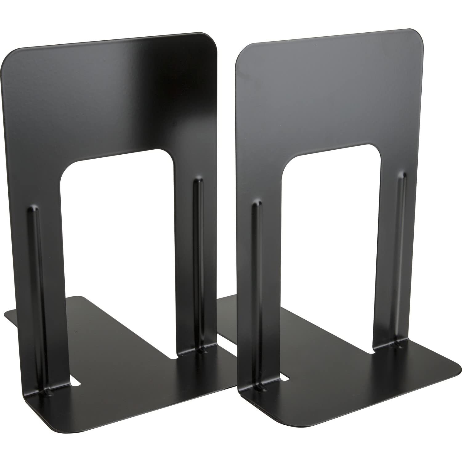 Business Source 42551 Bookend Supports, Jumbo, 6-Inch X8-1/2-Inch X9-Inch , Black
