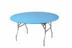 Designs By Daval Kwik-Covers 10 Pack Of Round Plastic Table Covers - 60'' Or 72'' Round - Indoor Or Outdoor Fitted Table Covers
