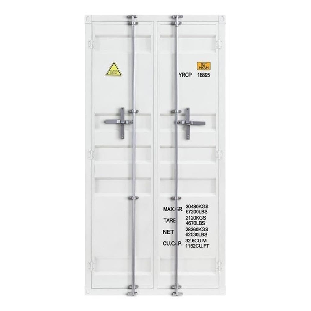 Acme Cargo Wardrobe (Double Door) in White