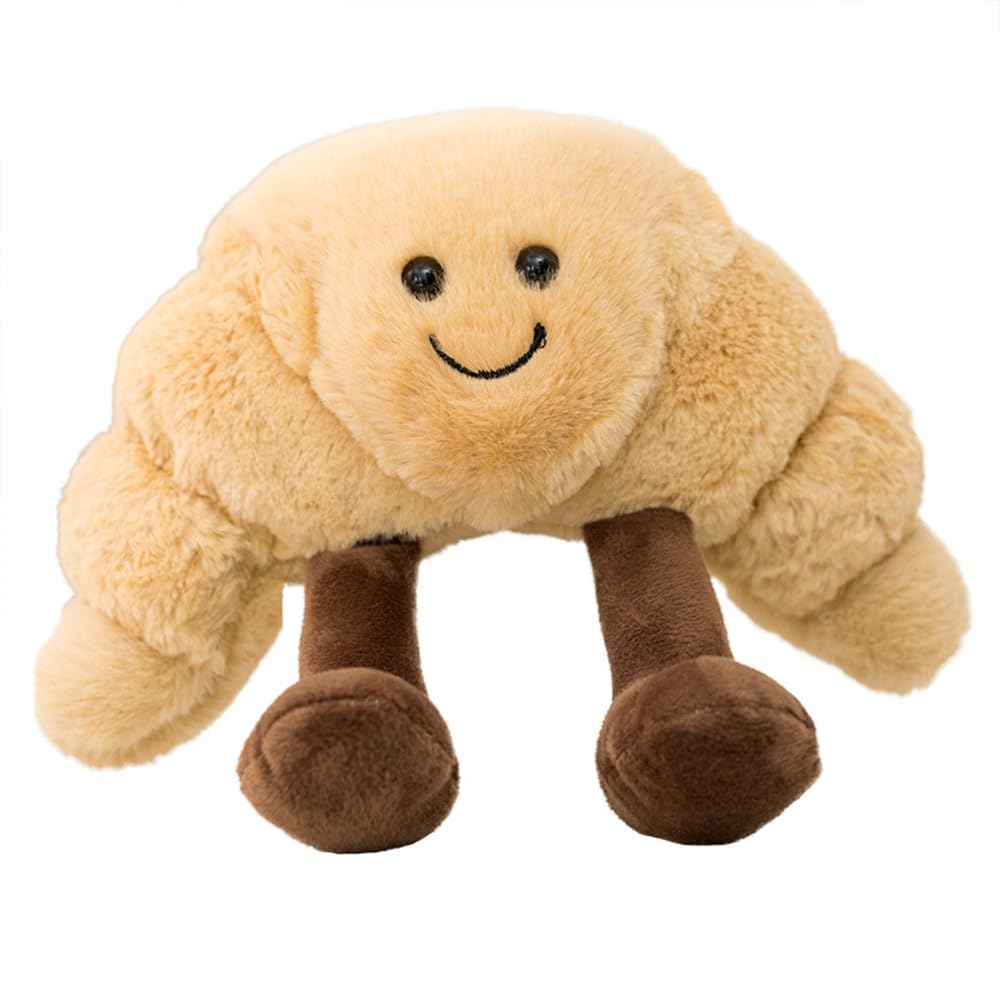 Natureman 9' Croissant Plush Toy Cute Croissant Bread Pillow Stuffed Animals Funny Soft Food Plushies Toy (Croissant)