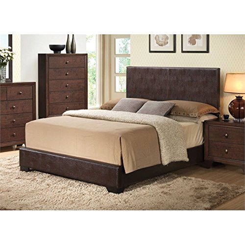 Acme Furniture Ireland Iii Upholstered King Bed In Brown