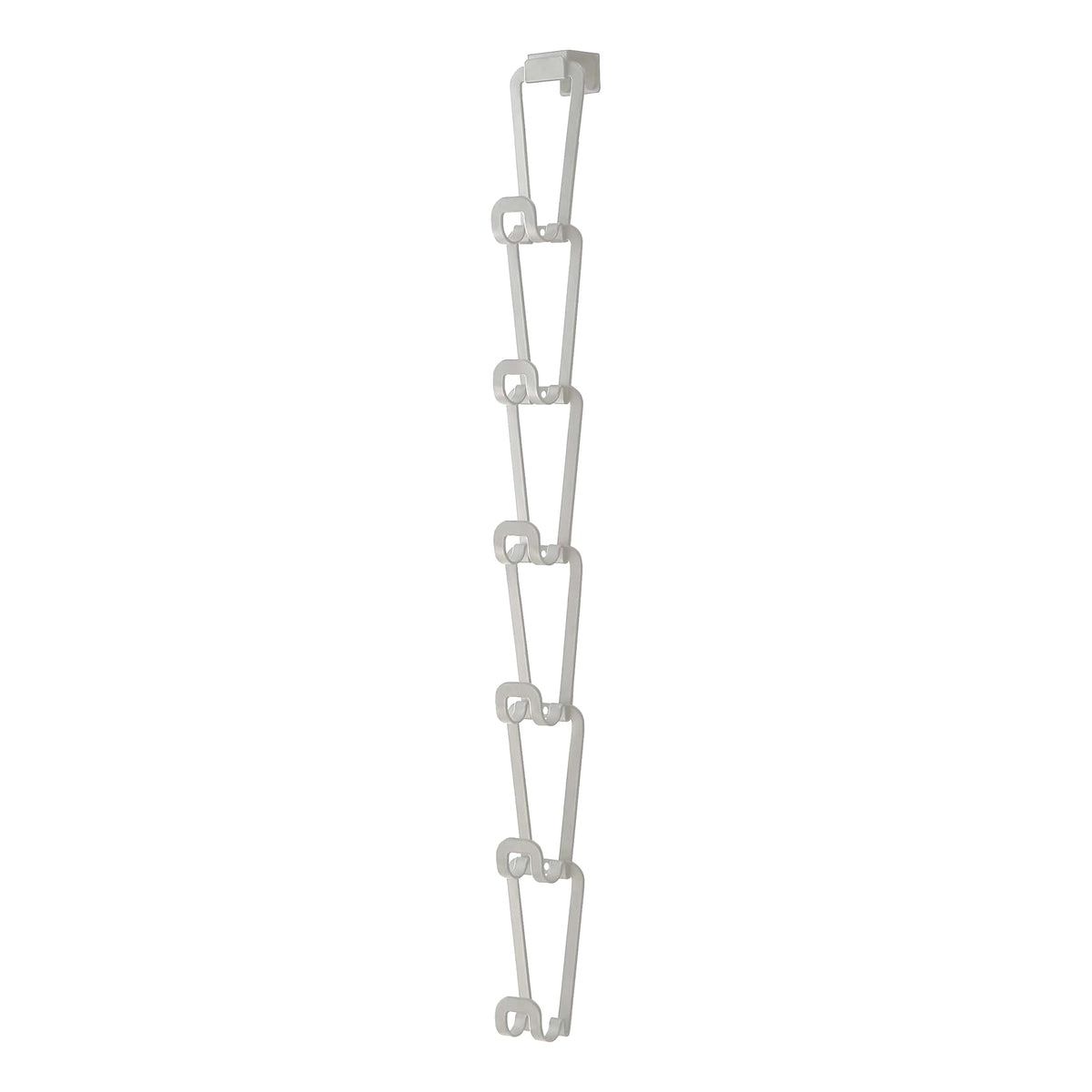 Yamazaki Home Chain Link Bag Holder - Closet Storage Hanging Organizer Rack Steel One Size White