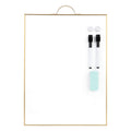 Tsj Office Small White Board - 16' X 12' Portable Gold Aluminum Framed Whiteboard, Magnetic Dry Erase Board With A Handle, To